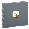 Hama Fine Art Grey nuotraukų albumas 100 lapų 10x15 cm spiralinis įrišimas