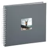 Hama Fine Art Grey nuotraukų albumas 100 lapų 10x15 cm spiralinis įrišimas