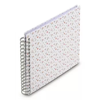 Hama gėlių nuotraukų albumas įvairiaspalvis 100 lapų 10x15 cm spiralinis įrišimas