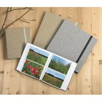 Hama Tessuto pilkas nuotraukų albumas 240 lapų 10 x 15 cm