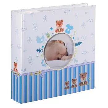 Hama Tim nuotraukų albumas Mėlyna, Balta 200 lapų 10 x 15