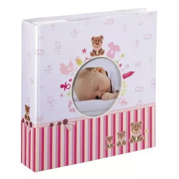 Hama Moni nuotraukų albumas Rožinė, Balta 200 lapų 10x15
