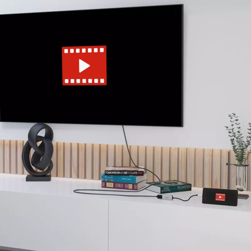 Kabelio adapteris vaizdo perdavimui USB Type-C HDMI Marmitek 08369