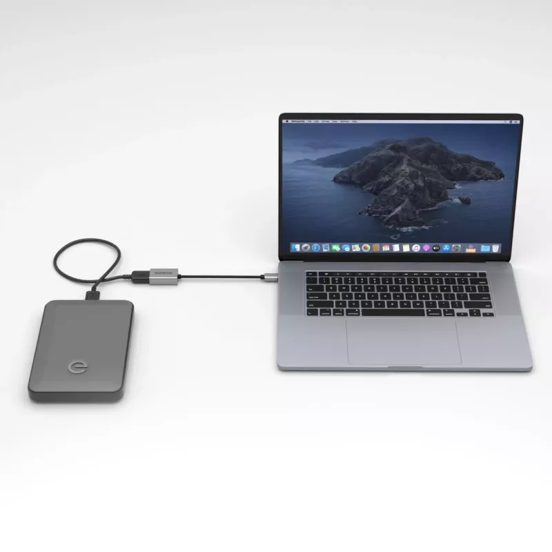 USB laidas Marmitek 08375 0,15 m USB 3.2 Gen 1 USB C USB A juodas sidabrinis