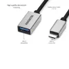 USB laidas Marmitek 08375 0,15 m USB 3.2 Gen 1 USB C USB A juodas sidabrinis