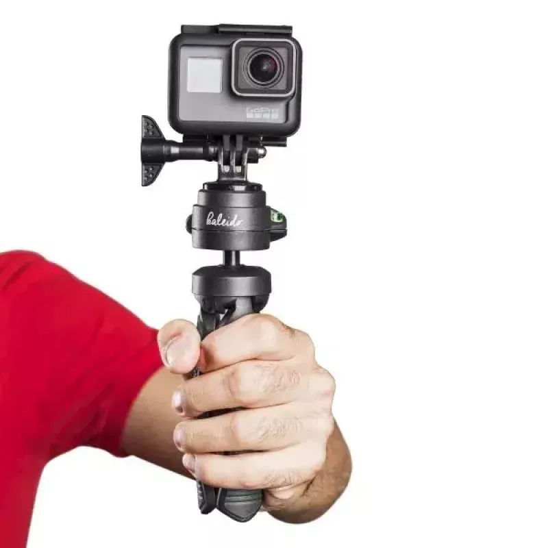 Tripodas Mantona 21406 išmaniesiems telefonams ir skaitmeniniams fotoaparatams, 3 kojelės, juoda/pilka