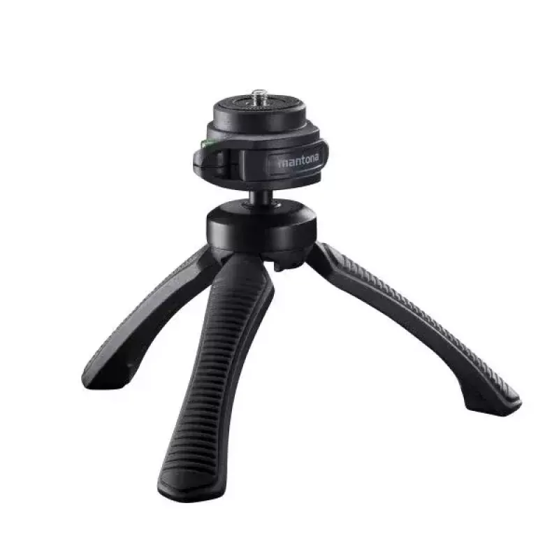 Tripod Mantona 21404 išmaniesiems telefonams / skaitmeniniams fotoaparatams, 3 kojelės, juoda