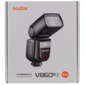 Blykstė slave Godox Ving V860III Juoda 1,5s įkrovimo laikas 530g