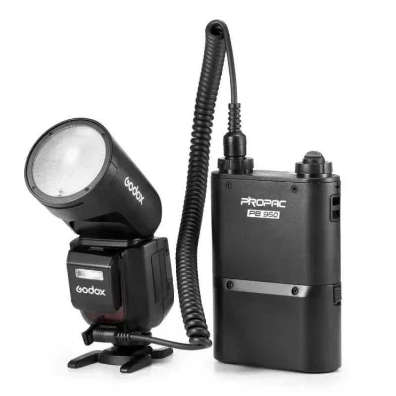 Godox V1Pro TTL Li-ion blykstė su apvalia galva Fuji 1,5s įkrovimo laikas