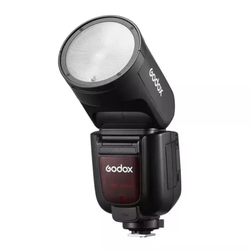Godox V1Pro TTL Li-ion blykstė su apvalia galva Fuji 1,5s įkrovimo laikas