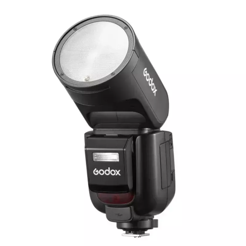 Godox V1Pro TTL Li-ion blykstė su apvalia galva Fuji 1,5s įkrovimo laikas