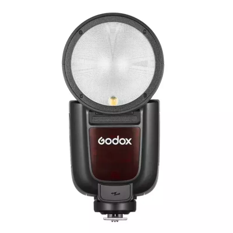 Godox V1Pro TTL Li-ion blykstė su apvalia galva Fuji 1,5s įkrovimo laikas