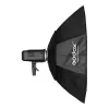 Godox SB-FW140 140 cm Softbox juodas nailonas su difuzoriais ir koryta grotelėmis