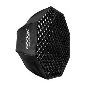 Godox SB-FW140 140 cm Softbox juodas nailonas su difuzoriais ir koryta grotelėmis