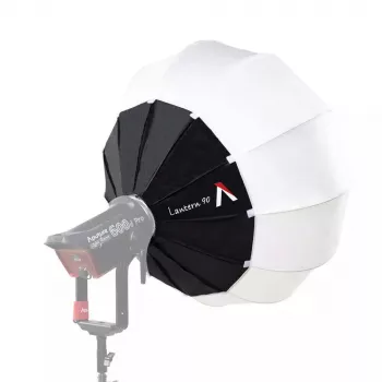 Aputure Lantern 90 Black White 90 cm difuzinis gaubtas su spyruokliniu rėmu