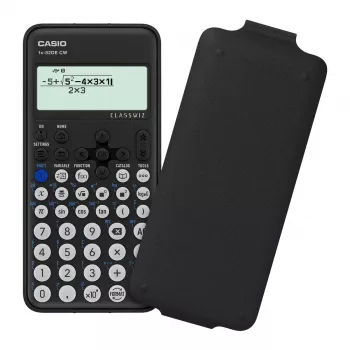 Mokslinis skaičiuotuvas Casio FX-82DE CW kišeninis 12 skaitmenų baterijinis juodas