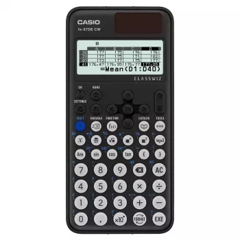 Mokslinis skaičiuotuvas Casio ClassWiz FX-87DE CW kišeninis 12 skaitmenų juodas