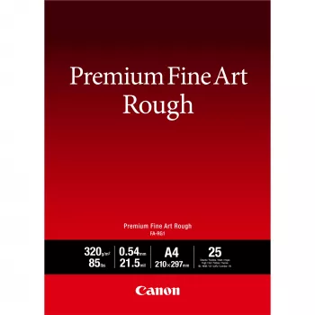 Canon Premium Fine Art Rough Popierius A4 25 lapų 320 g/m² 100% medvilnė FA-RG1