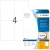 Nuimamos etiketės HERMA 5082 A4 105x148 mm baltos