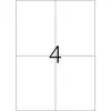 Nuimamos etiketės HERMA 5082 A4 105x148 mm baltos