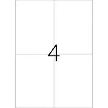 Nuimamos etiketės HERMA 5082 A4 105x148 mm baltos