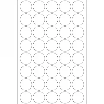 Apskriti skaidrūs sandarinimo lipdukai HERMA 2257, itin stiprus lipnumas, 19 mm, 640 vnt.