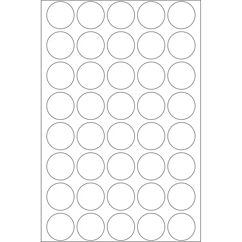 Apskriti skaidrūs sandarinimo lipdukai HERMA 2257, itin stiprus lipnumas, 19 mm, 640 vnt.