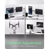 Monitorų stovas icybox 61085 dviems monitoriams su stalo tvirtinimu