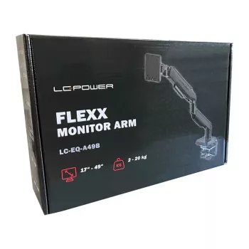 Monitorinis laikiklis LC-Power LC-EQ-A49B 124,5 cm Juodas Gnybtas 20 kg