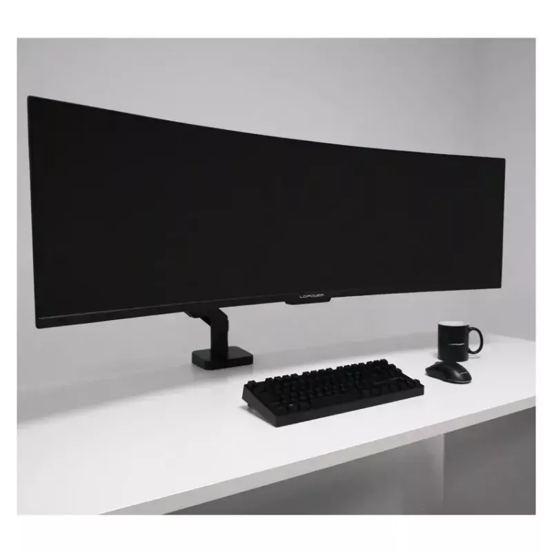 Monitorinis laikiklis LC-Power LC-EQ-A49B 124,5 cm Juodas Gnybtas 20 kg