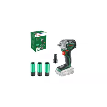 Bosch UniversalImpactDrive 18V-350 (Belaidis veržliasukis, be akumuliatoriaus) + Hex adapteris + 3 veržlės 17, 19, 21 mm