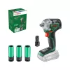 Bosch UniversalImpactDrive 18V-350 (Belaidis veržliasukis, be akumuliatoriaus) + Hex adapteris + 3 veržlės 17, 19, 21 mm
