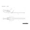 Metabo HS 18 LTX 45 akumuliatorinės dviejų ašmenų žirklės krūmams ir žolei pjauti 18 V