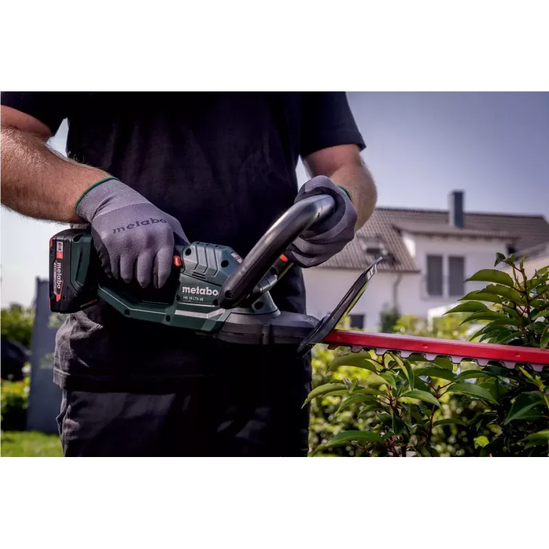 Metabo HS 18 LTX 45 akumuliatorinės dviejų ašmenų žirklės krūmams ir žolei pjauti 18 V