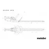 Metabo HS 18 LTX 55 belaidis krūmapjovės-žoliapjovės kombinuotas įrenginys su dviguba ašmenimis, 2,6 kg, 18 V Li-ion