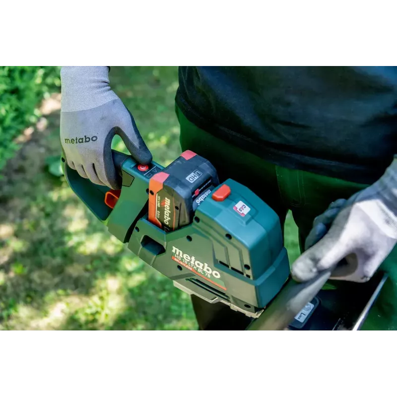 Metabo HS 18 LTX BL 75 vieno peilio akumuliatorinė gyvatvorės žirklės 4,4 kg 18 V