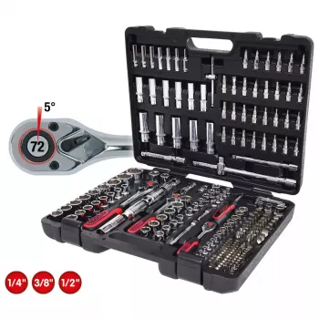 Veržliarakčių komplektas KS Tools 918.0795 195 galvučių Imperial 10 kg
