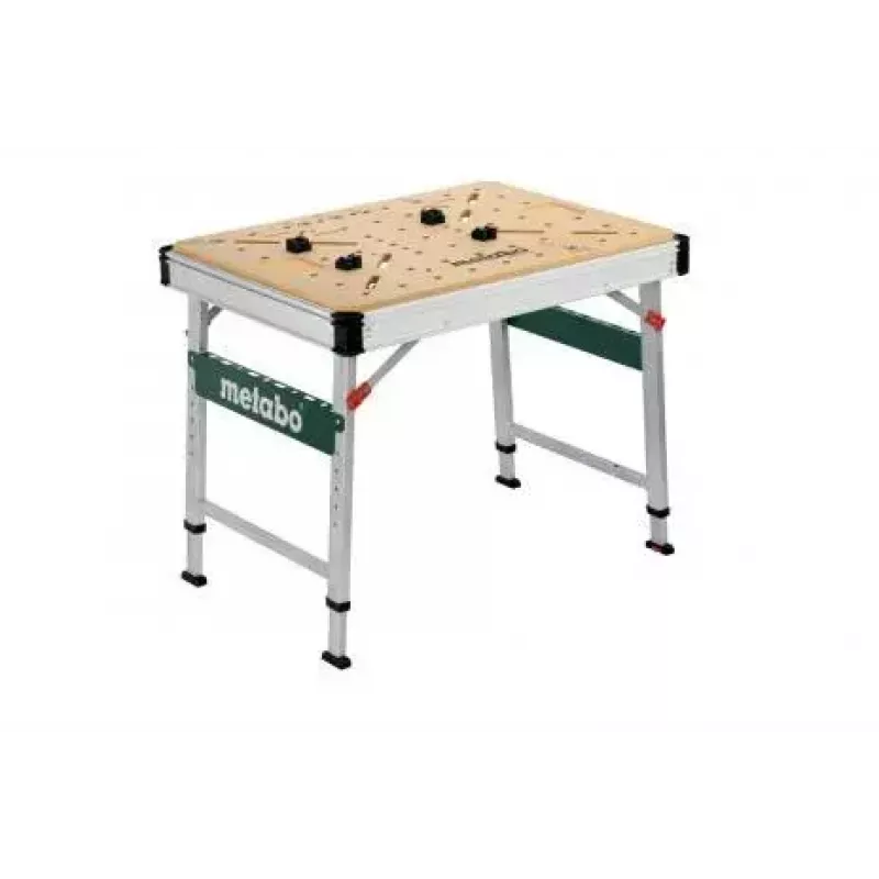 Stalas lauko darbams Metabo MWB 100, smėlio metaliko, stačiakampis, 710 mm plotis
