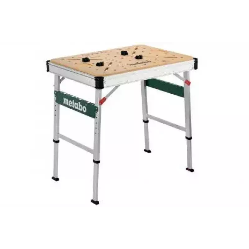 Stalas lauko darbams Metabo MWB 100, smėlio metaliko, stačiakampis, 710 mm plotis