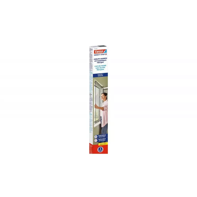 Tinklelis nuo uodų langui TESA 55360-00001-00 Plotis 1200 mm Aukštis 1400 mm Antracitas