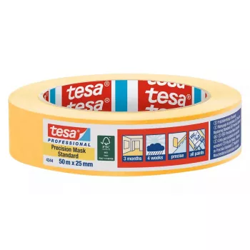 Dažytojų maskavimo juosta TESA 4344 Precision Mask Standard 25 mm x 50 m