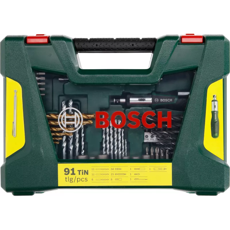 Bosch 2 607 017 195 grąžtų rinkinys Grąžtų rinkinys 91 vnt.