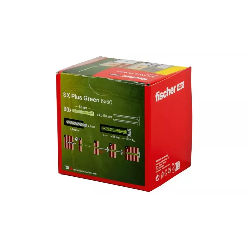 Fischer SX Plus Green 567808 50 mm 90 vnt. Žalias