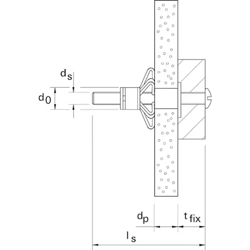 Metalinis ertminis kaištis Fischer HM 5 x 52 S