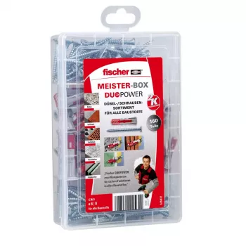 Inkaravimo kaiščių rinkinys Fischer MEISTER-BOX DUOPOWER su varžtais
