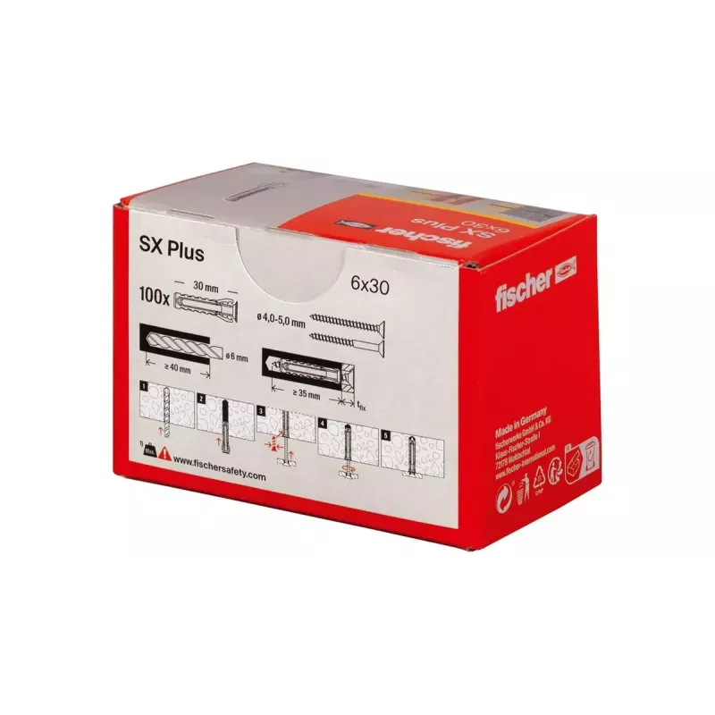 Fischer 568006 30 mm Nylon 6 mm 100 vnt plėtimosi kaištis