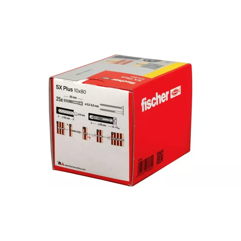 Fischer 568110 SX Plus inkarinis kaištis 10x80 mm nailoninis 25 vnt.