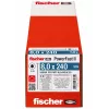 Fischer PowerFast II varžtas medienai 8,0x240 mm TX TG flanšinė galvutė, 50 vnt.
