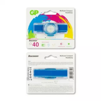 GP Lighting CH31 mėlyna LED priekinė lemputė ant galvos juostos, 100 lm, 40 m