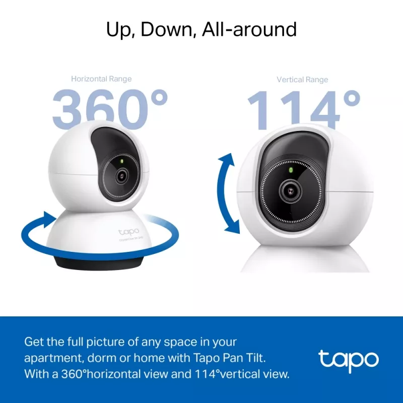 TP-Link TC72 LED lemputės formos IP stebėjimo kamera, vidaus, 2560 x 1440 pikselių, luboms/ant stalo